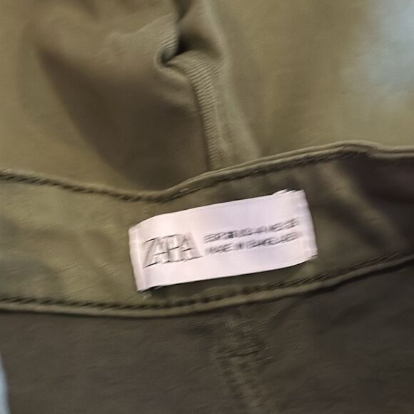 Zara Women’s Army Green Stretch Skinny Jeans Size 4 - Picture 5 of 6